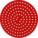 Chenshia Dishwasher Safe Silicone Non Stick Air Fryer Liners Mat Round - Red