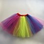 Adult Multicolor Patchwork Skirt For Fancy Dress Holiday Party Carnival Birthday Party Dress Up