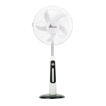 - 16 Inch Solar Rechargeable Pedestal Fan - Aircon