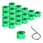 Nihfien 20PCS 17MM Car Wheel Lug Nut Covers Dustproof Auto Tire Bolt Protection Caps Removal Tool Dismantle Replacement 1K0 601