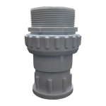 Pool Fitting Pvc Union 50MM 2MALE Thread Aquamax White