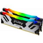 Kingston KF564C32RSAK2-96 Fury Renegade Rgb 96GB Kit 2X48GB DDR5-6400 CL32 1.4V Intel Xmp 3.0 Silver Memory