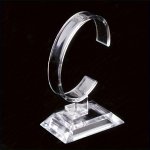 Transparent C-shaped Watch Display Stand: Acrylic Jewelry Organizer For Bracelets And Watches
