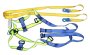 Yellow & Blue Safety Harness With Double Lanyard & Snap Hooks