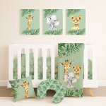 Safari Cot Bedding Set Lost Safari Green Extra