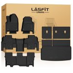 Lasfit Floor Mats & Trunk Mat For Jeep Wagoneer 2022-2025 8 Seaters Not For 7 Passengers wagoneer L wagoneer S All Weather Custo