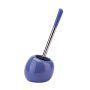 Sensea Toilet Brush Holder - Round - Ceramic Blue