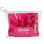Travel Refillable Bottles Set - Flip Top Pump And Spray For Toiletries