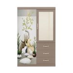 Metal Wardrobe Brown Or White MWMET3003