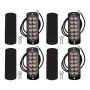 4 Pcs 12-LED Amber Car Emergency Signal LED