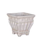 Tudor Plant Pot - Large 410MM X 410MM Flinted White