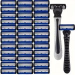Men's Manual Razor 6-LAYER Blades Razor Non Slip Handle Classic Men's Shaving Tools For Daily Use