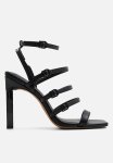 Peytonn Ankle Strap Stiletto - Black