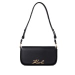 K signature Two-way Crossbody Bag -black Vibration Gold