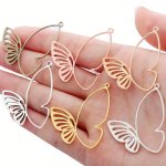 10PCS PACK Vintage Hollow Butterfly Pendant Charm Zinc Alloy Pendant For Diy Bracelet Necklace Earrings Jewelry Making