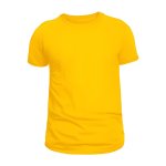 Pioneer T Shirt Cotton Crew Neck Yellow Size M