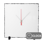 Slate Photo Stone - Square 27X27 Clock