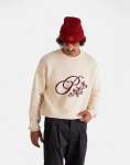 Bloom Knit Cream Sweatshirt - XXXL White