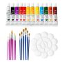 Oil Painting Art Set & 12 Colors Oil Paint & 12 Paint Brushes & Palette