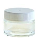 30ML Clear Glass Jar With White Lid 48 400
