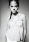 Linen-blend Bustier Top - Light Grey