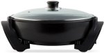 Mellerware Frying Electric Black 30CM 1500W "alonzo" Pan With Lid 0 L Capacity 0 Cm Diameter