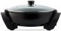 Mellerware Frying Electric Black 30CM 1500W "alonzo" Pan With Lid 0 L Capacity 0 Cm Diameter