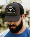 Grey Trucker Cap With Patch