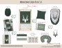 Cot Duvet Bedding – Monochrome Green Buck Set