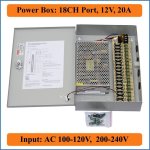 18 Channel 12V 20A Power Supply Box