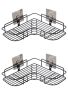Triangle Bathroom Shelf Powerful Adhesive - 2 Piece
