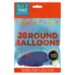 Mixed Round Balloons 30-PACK