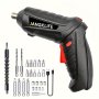 27pcs Small Hand-Held Electric Screwdriver Set 90 Rotatable Foldable Hand Drill Screwdriver Bit