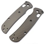 Benchmade MINI Bugout SCALES - Archon Series - Contoured - Sniper Grey Anodized