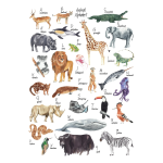 Animal Nursery 12 Art Print