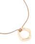 Goldair Gold Organic Open Circle Pendant Cord Necklace