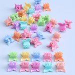 40PCS SET Colorful Butterfly Shaped Hair Clips Small Hair Grab Clips Stylish Hair Accessories For Women And Girls