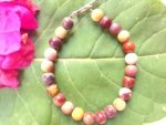 Mookaite Jasper Bead Bracelet