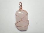 Rose Quartz Ass Wire Wrapped Pendant NW20
