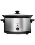 Hobbs RHSS75 Oval Slow Cooker Silver black 6.5 Litre Capacity