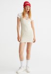 Fitted T-Shirt Dress - Light Beige minnesota
