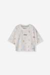 GIRLS Branded Tee - 7 Off White