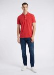 Cotton Embroidery Imperial Red Polo Shirt - XXL Red