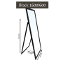 Full Length Standing Mirror Black 1600/600
