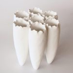 White 7 Joined Vase 25X25X25CM