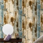 Vintage Wood-look Self-adhesive Wallpaper - Waterproof Pvc Easy Apply For Furniture & Home Decor