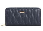 Quilted Blue Wallet DJ849J