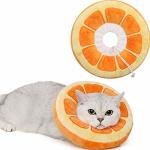 Anwa Adjustable Cat Cone Collar Soft Cute Cat Donut Collar After Surgery Kitten Recovery Cones To Stop Licking