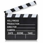 Artcreativity Movie Clapboard Hollywood Movie Theme Party Decorations Academy Awards Party Supplies And Film D Cor Slate Clapper