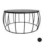 Barrel Metal Coffee Table Grey